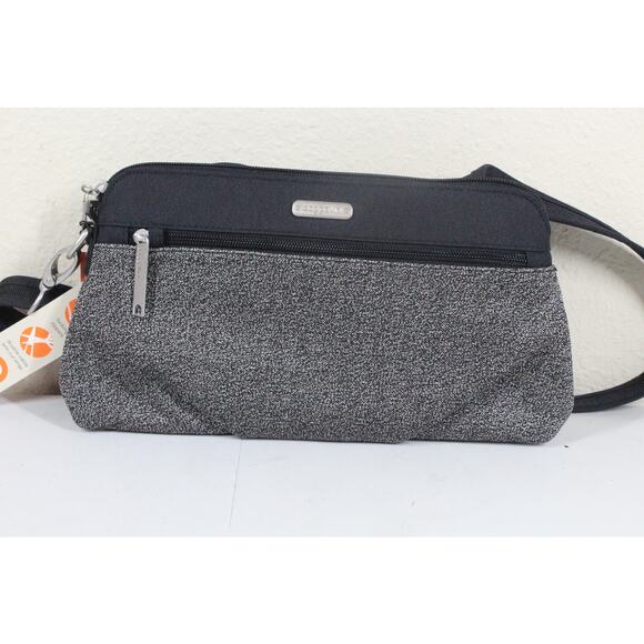 Baggallini Securetex Festival Bag Anti- Theft NEW BLACK CROSSBODY - Picture 1 of 6
